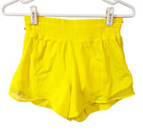 Lululemon Hotty Hot HR Short 4” Lined Size 4 Sonic Yellow Photo 0