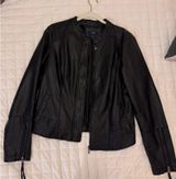 Kaari Blue Jacket Leather Photo 0