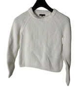 Quince 100% organic cotton fisherman crew sweater ivory women's size small Photo 0