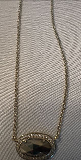 Kendra Scott Crystal Pendant Necklace in Gold Tone Photo 0