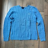 Cable-Knit Cotton Crewneck Sweater Photo 0