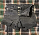 Black American Eagle Shorts Denim Stretch Photo 0