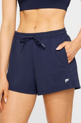 Fabletics All Day Short Womens Small Navy Blue Athletic Running Gym Pockets Photo 0