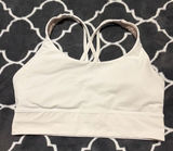 lululemon athletica Light Beige Crisscross Strappy Sports Bra Photo 0