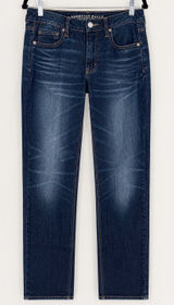 American Eagle Tomgirl Jeans Womens 4 Blue‎ Dark Wash Stretch Denim Casual Indie Photo 0