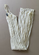 ASTR Vintage Aster Lace Crochet Sheer Maxi Dress Photo 0