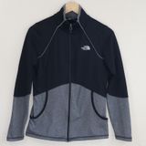 The North Face Womens Small P Jacket Full Zip Gray Black Cinder 100 Athletic Photo 0