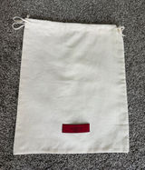 Valentino Garavani Ivory Cotton Drawstring Dust Bag 13x13 Made in Italy Photo 0
