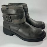 Rocket Dog Trepp Grand Orchard Cotton Ankle Boots Gray Buckle Straps Womens 9.5‎ Photo 0