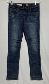 Pilcro the Letter Press Jeans Anthropolgie‎ Sz 29 Stet Selvege Blue Denim FLAW Photo 0