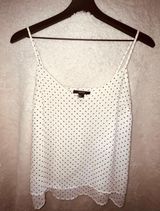 Forever21 Black Polka Dot And White Blouse Photo 0
