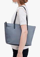 Kate Spade Lida May Nylon Street Tote Bag Gray Black Designer Y2K 2010 Photo 0