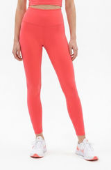 Old Navy Active high-waisted leggings vibrant orange/coral Sz M NWOT Photo 0