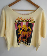 Blondie UK Tour 78 Graphic Cropped Off-the-Shoulder Band Tee Photo 0