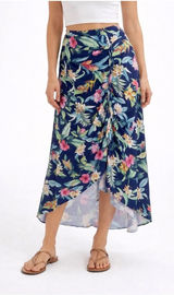 Tommy Bahama Floral Cover Up Skirt Womens Small Flowy Tropical Beach Resort Photo 0