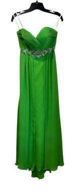 Camille La Vie Green Strapless Prom Gown Beaded Formal Dress Sz 4‎ Photo 0