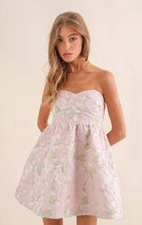 short floral dress Pink Size L Photo 0
