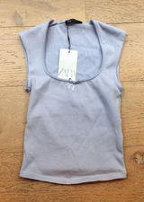 ZARA Top Tank Blue Photo 0