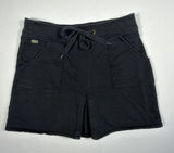 Lacoste Women's Black Sweatshirt Cotton Y2K Mini Skirt‎ Comfy Cute Size 34 Small Photo 0