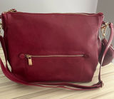 NWOT Elegant Burgundy adjustable shoulder strap roomy bag never used Photo 0