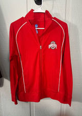 NCAA Ohio State Red Full Zip Long Sleeve Lightweight Jacket Size Small EUC Photo 0