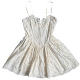 ZARA Corset Mini Dress Coquette Skater Bustier XS (0) 100% Cotton Cottagecore Photo 0