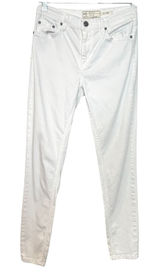 Free People Skinny Jeans High Rise‎ Stretch Denim White Slim Fit Womens 26 Photo 0