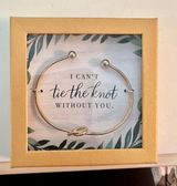 Wedding Gift Bracelet : "I can't tie the knot without you." - Brand new! ✨ Photo 0