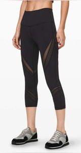 Lululemon Wunder Under High-Rise Crop 21" *Mesh Photo 0