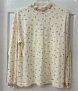VTG Northern Reflections 80s 90s Autumn Leaves Mock Neck Top S Fall Granola Photo 0