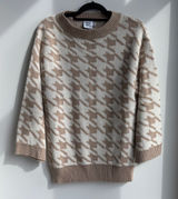 Princess Polly Beige Knit Oversized Sweater Size XS/S Photo 0