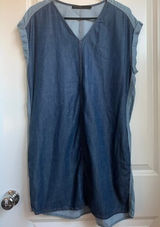 ALLSAINTS Kinney Dress Blue‎ Chambray Denim Photo 0