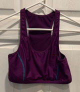 Puma Sport Lifestyle Purple Teal Racerback Sports Bra Activewear‎ Top Large Photo 0