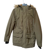 Aeropostale XS Olive Parka Gorpcore Granola Faux Fur Utility Jacket Photo 0