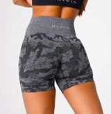 NWOT NVGTN Black Camo Seamless Shorts Photo 0
