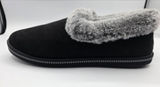Skechers Womens Cozy Campfire Team Toasty plush gray faux Suede Fur Sz 8 black Photo 0