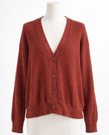 Melrose and Market Brick Red grandpacore Cardigan Sweater school College S Photo 0