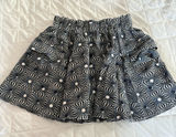 Free People Womens Size XS So Much Sun Celestial Skirt Pockets‎ Black Cotton Photo 0