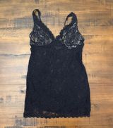 Victorias Secret Very Sexy Black Lace Chemise Slip Dress Small 507344/251 Photo 0