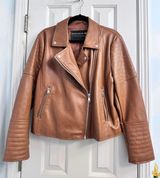 Jacket Leather Brown Size XL Photo 0