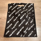Urban‎ Outfitters Black Reusable Shopping Bag All Over Logo Pattern Photo 0