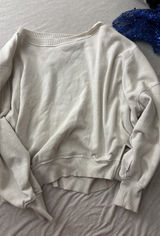 American eagle long sleeve off white crewneck Photo 0