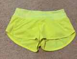 Yellow Lululemon Shorts Photo 0