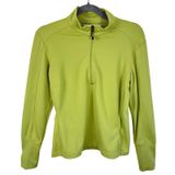 Nike Golf Womens Lime Green Waffle Knit Quarter Zip Pullover Top Size M RN56323 Photo 0