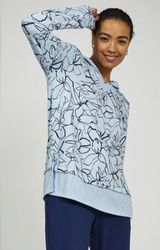 Cuddl Duds Ultra Soft Comfort Hooded Tunic Sweatshirt with Rib Trim Photo 0