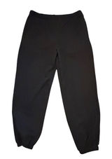 Parke Black Fleece‎ Lined Jogger Sweatpants Elastic Waist L/XL Lounge Cozy Photo 0