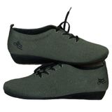 New! Wilna OTBT Green Lace Up Vegan Knit Oxford Dress Shoes/Sneakers Wedge Heel! Photo 0