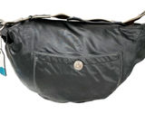 Coach Hampton Black Satin Nylon Hobo Shoulder Bag Photo 0