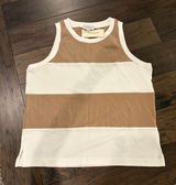New With Tags Evereve Miles Stripe Tank Sz M Photo 0