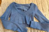 Blue Garage Long Sleeve Top Photo 0